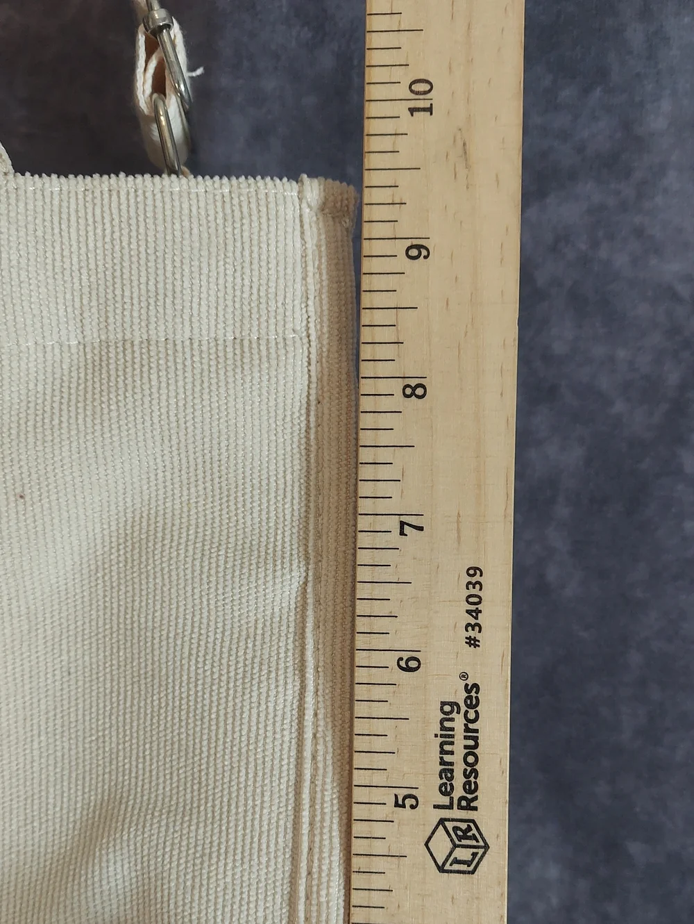 Valleycomfy Beige Canvas Mini Tote Bag - Crossbody, Snap Closure